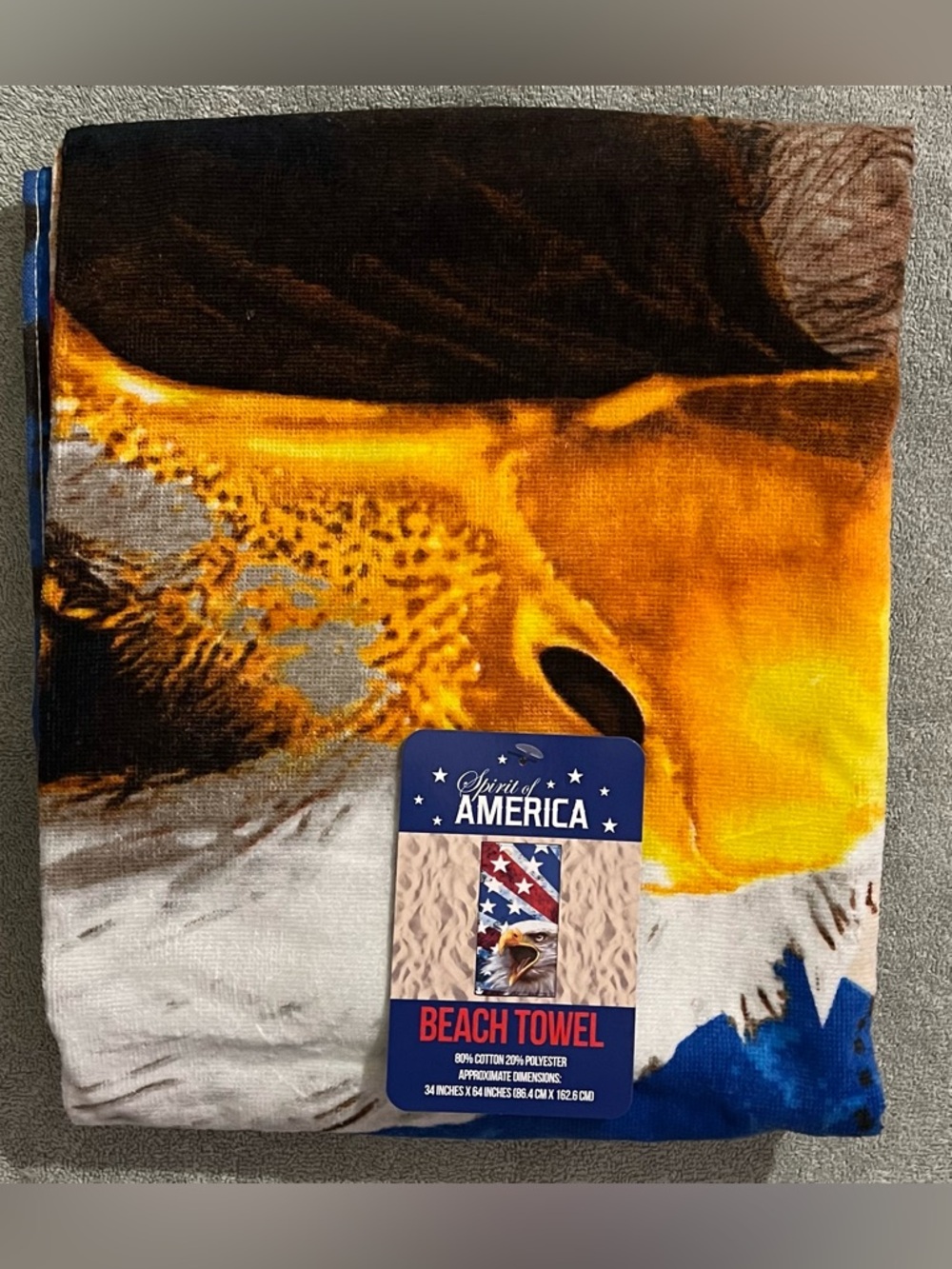 Spirit of America Eagle Beach Towel